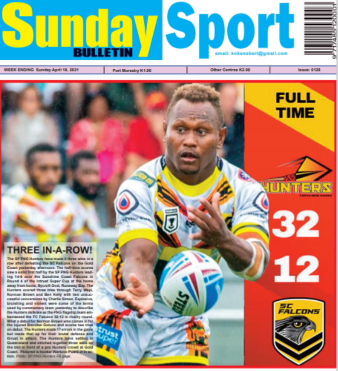 SP PNG Hunters defeat  FC Falcons