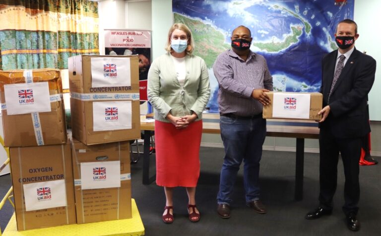 PNG receives medical supplies from UK