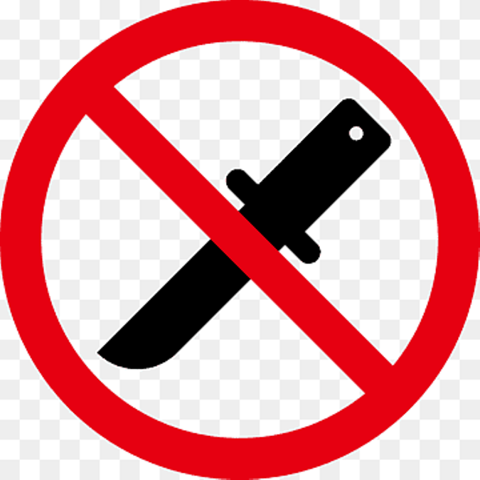 Impose total ban on carrying knives in public places