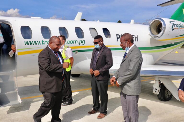 PM Marape arrives in Porgera