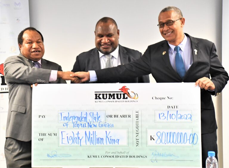 PRIME MINISTER MARAPE INAUGURATES PAPUA NEW GUINEA SOVEREIGN WEALTH FUND WITH KUMUL CONSOLIDATED HOLDINGS DIVIDEND