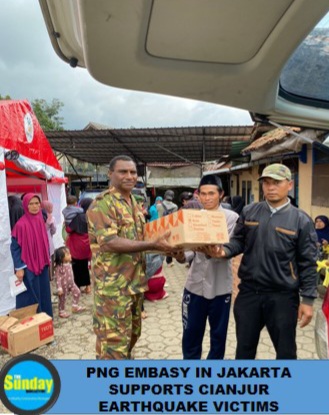 PNG EMBASSY IN JAKARTA SUPPORTS CIANJUR EARTHQUAKE VICTIMS