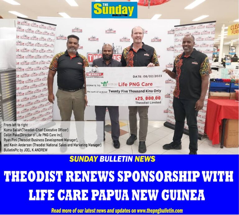 THEODIST RENEWS SPONSORSHIP WITH LIFE CARE PNG