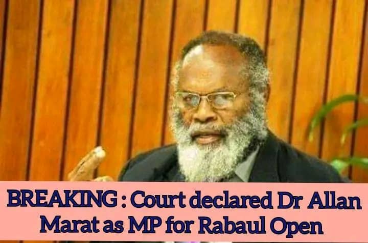 Court declares Marat as Rabaul MP