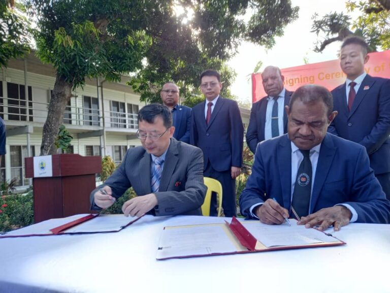 PNG, China cement health pact
