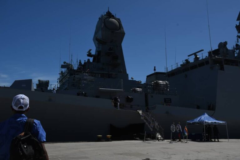 Indian Navy warships sail into Port Moresby