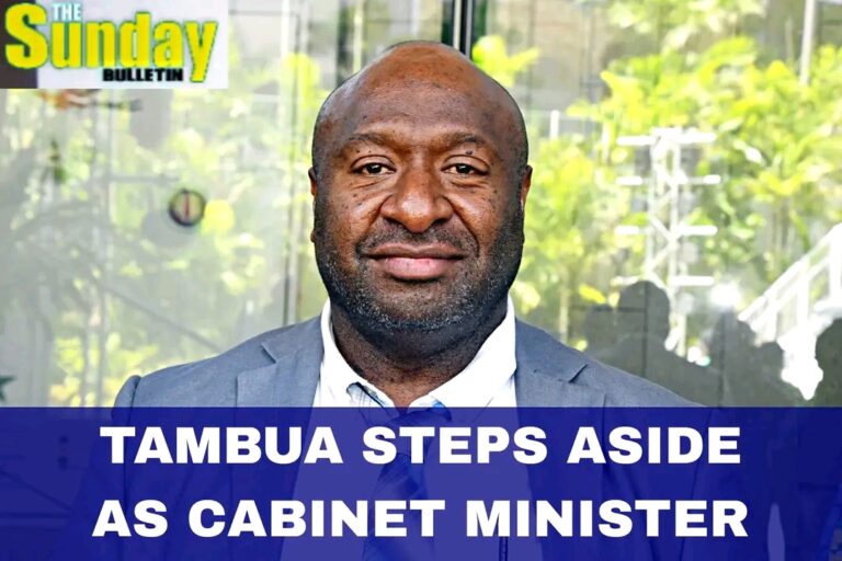 Tambua steps aside as Cabinet Minister