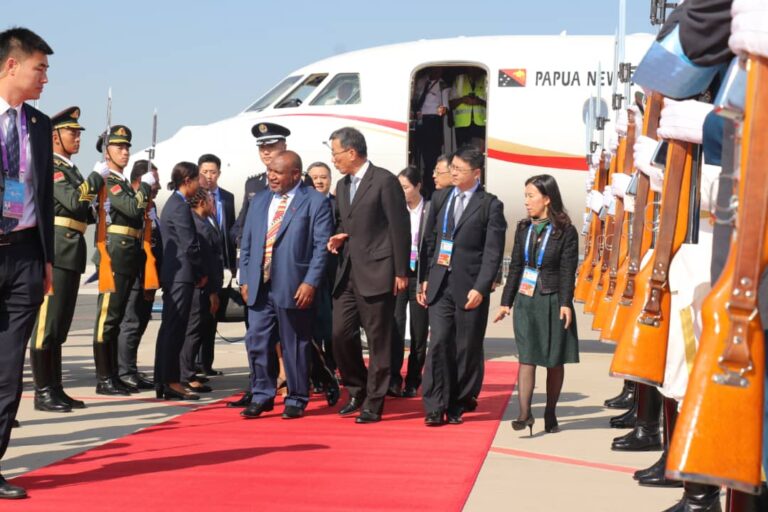 Prime Minister Marape Arrives in Beijing, China, for Official Visit