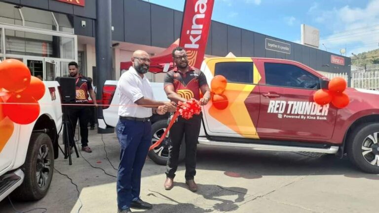 Kina Bank launches Red Thunder Mobile Banking team