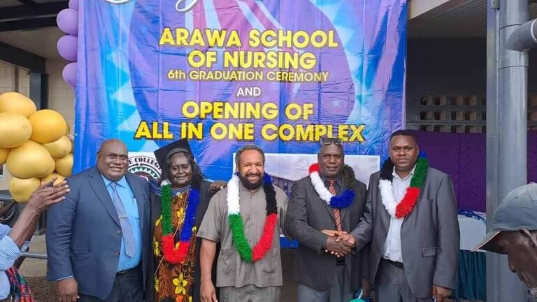 DHERST & SPORTS MINISTER HON. DON POLYE ADDRESSES ARAWA COLLEGE OF NURSING GRADUATION CEREMONY