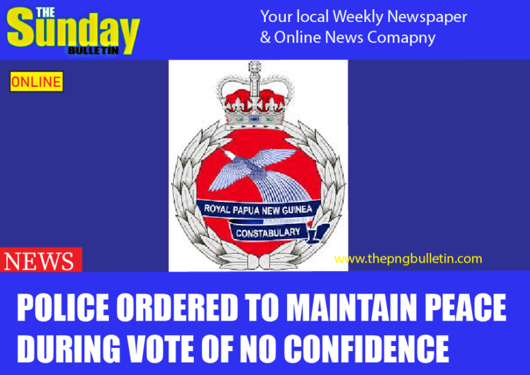 Police Ordered to Maintain Peace During Vote of No Confidence