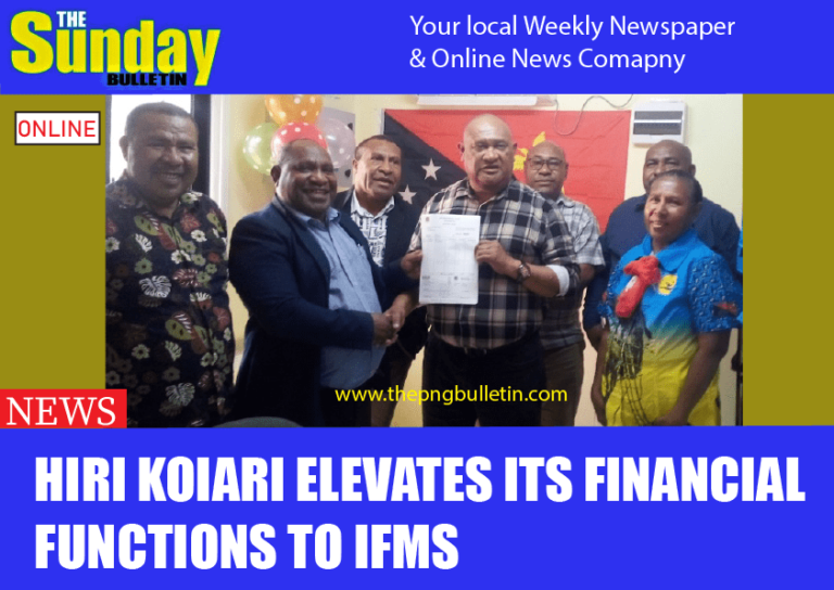 Hiri Koiari elevates its financial functions to IFMS