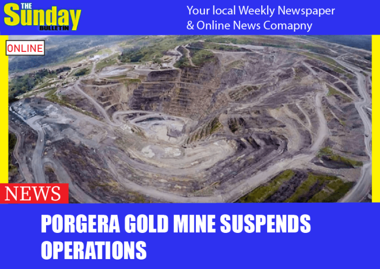 Porgera Gold Mine suspends operations