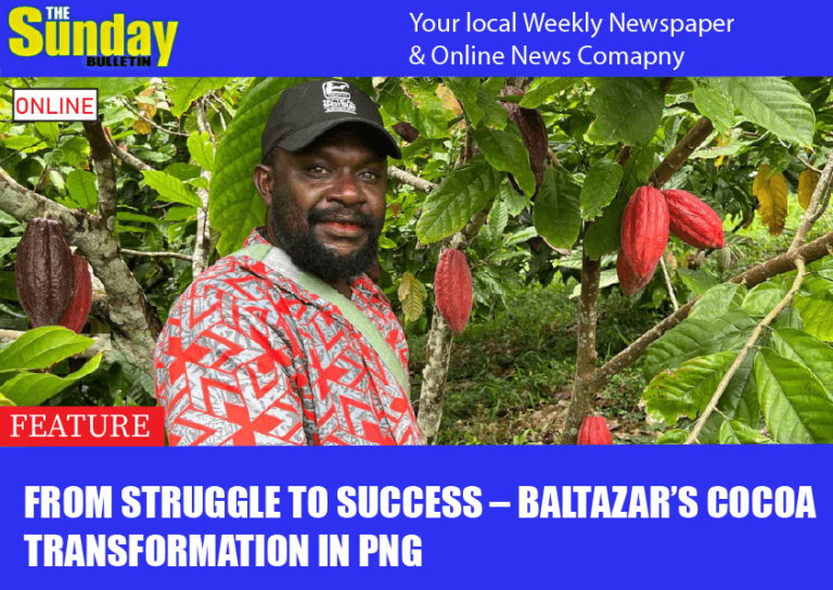 From struggle to Success – Baltazar’s Cocoa Transformation in PNG