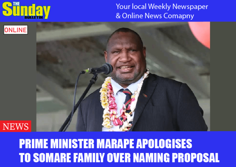 Prime Minister Marape Apologises to Somare Family Over Naming Proposal