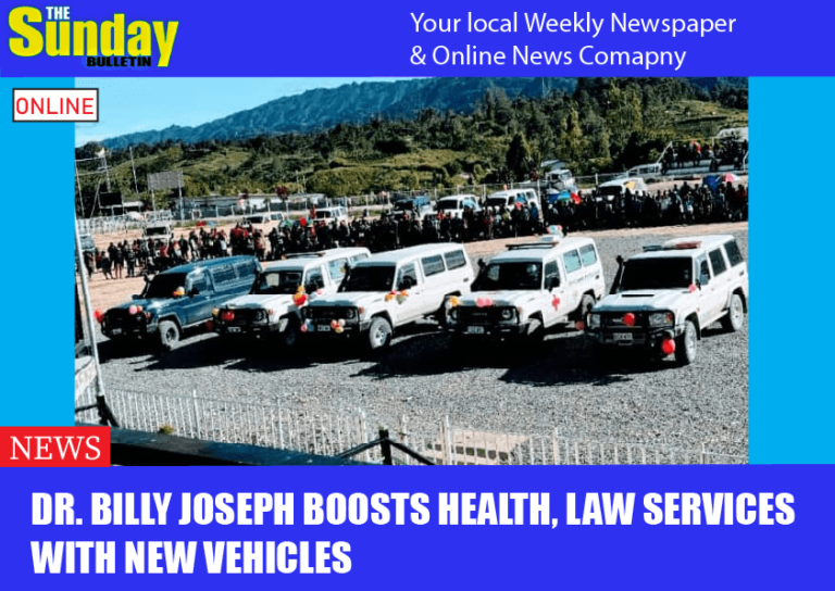 Dr. Billy Joseph boosts health, law services with new vehicles