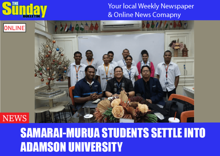 Samarai-Murua students settle into Adamson University