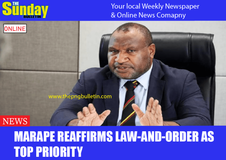 Marape reaffirms law-and-order as top priority