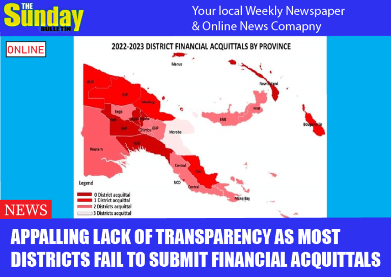 APPALLING LACK OF TRANSPARENCY AS MOST DISTRICTS FAIL TO SUBMIT FINANCIAL ACQUITTALS