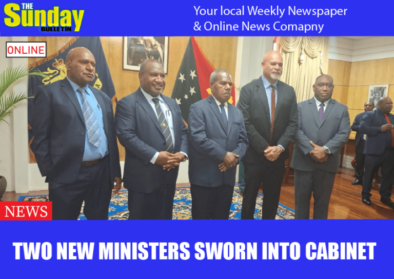 TWO NEW MINISTERS SWORN INTO CABINET