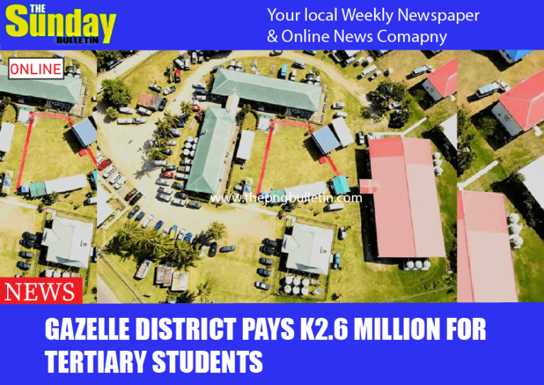 Gazelle District Pays K2.6 Million for Tertiary Students