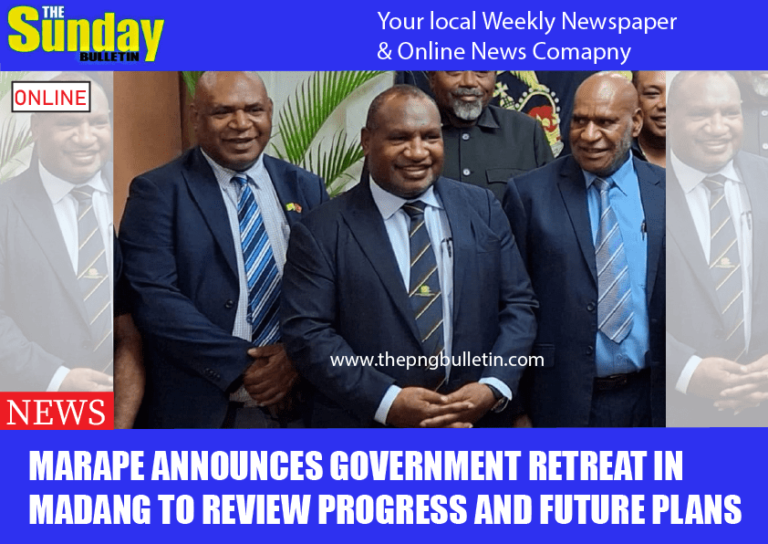 Marape Announces Government Retreat in Madang to Review Progress and Future Plans