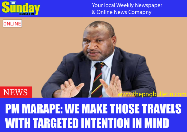 PM Marape: We make those travels with targeted intention in mind