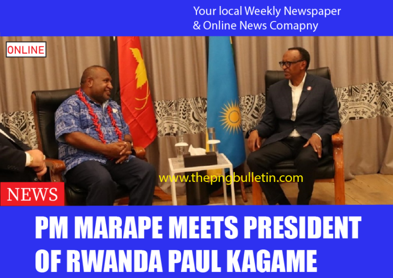 PM MARAPE MEETS PRESIDENT OF RWANDA PAUL KAGAME