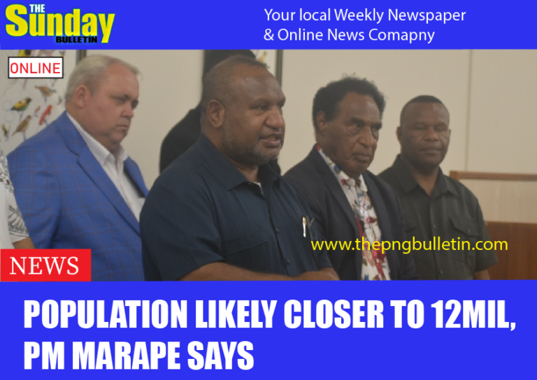 Population likely closer to 12mil, PM Marape says