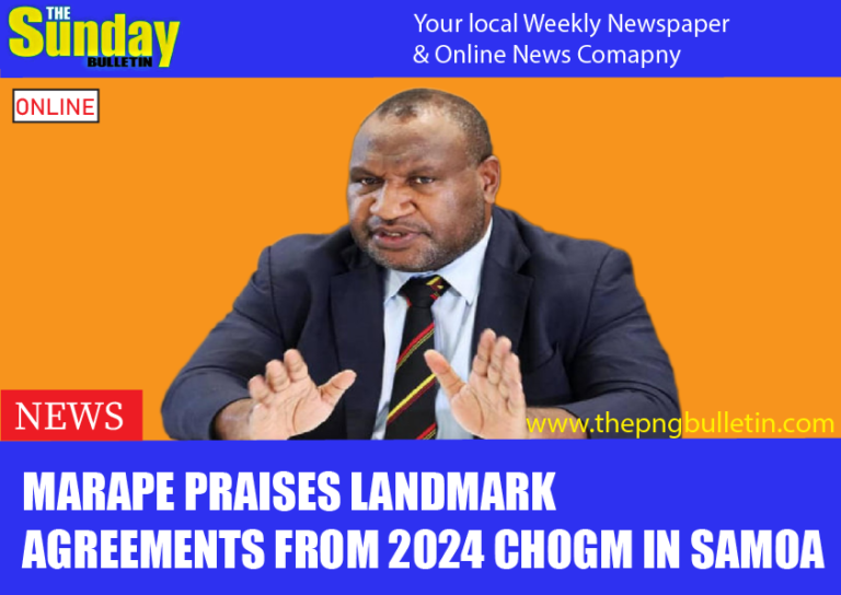 MARAPE PRAISES LANDMARK AGREEMENTS FROM 2024 CHOGM IN SAMOA