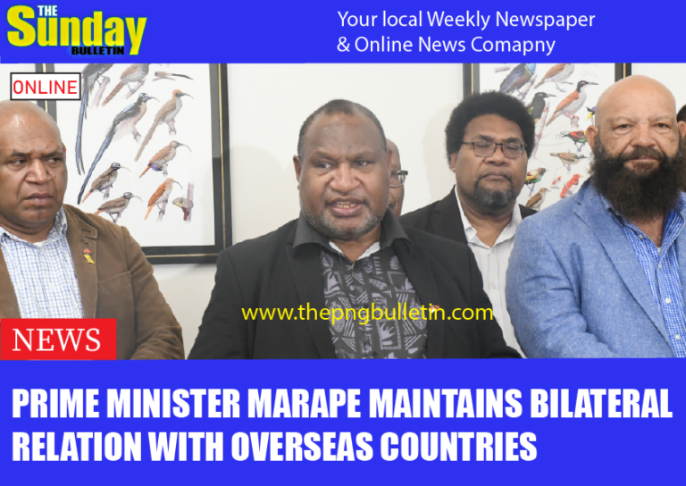 Prime Minister Marape maintains bilateral relation with overseas countries