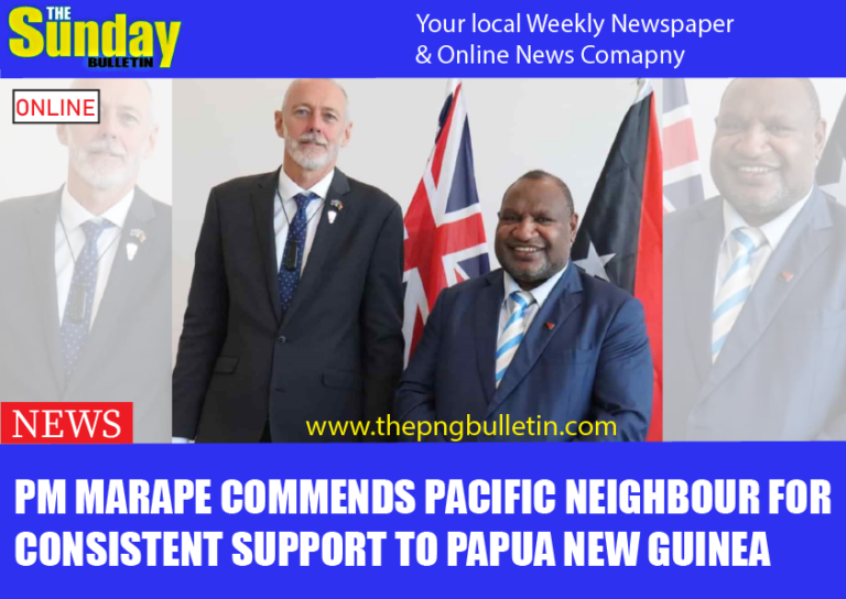 PM MARAPE COMMENDS PACIFIC NEIGHBOUR FOR CONSISTENT SUPPORT TO PAPUA NEW GUINEA