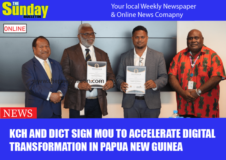 KCH and DICT Sign MoU to Accelerate Digital Transformation in Papua New Guinea