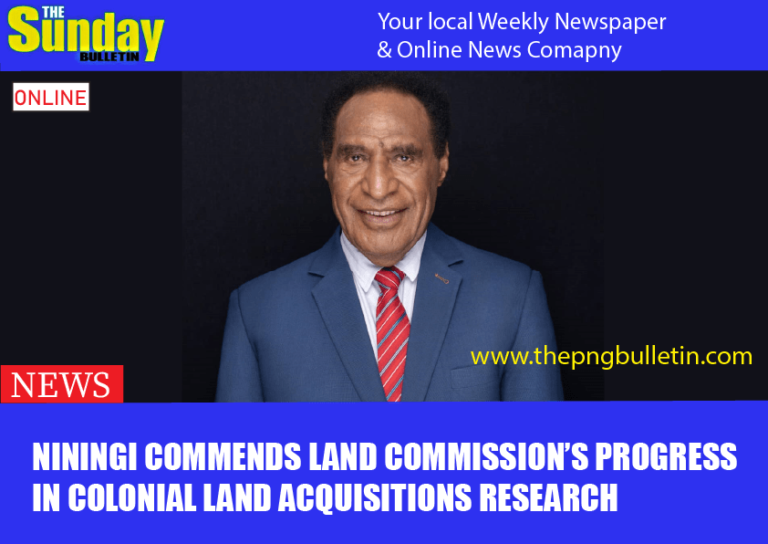 Niningi commends Land Commission’s progress in colonial land acquisitions research