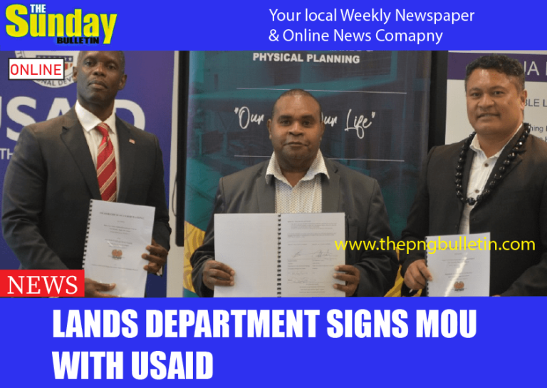 Lands Department signs MoU with USAID