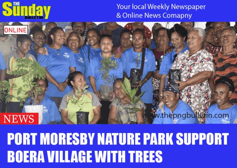 Port Moresby Nature Park support Boera village with trees