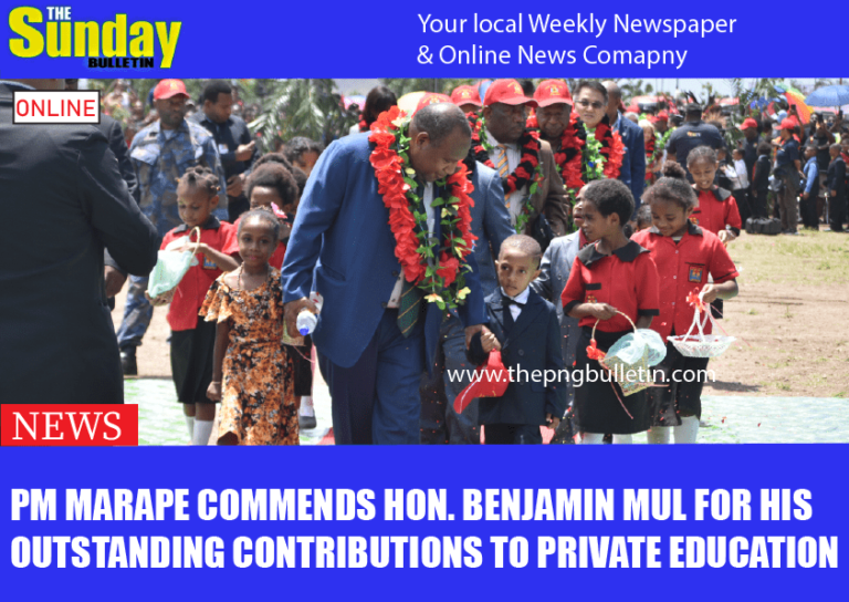 PM Marape Commends Hon. Benjamin Mul for His Outstanding Contributions to Private Education