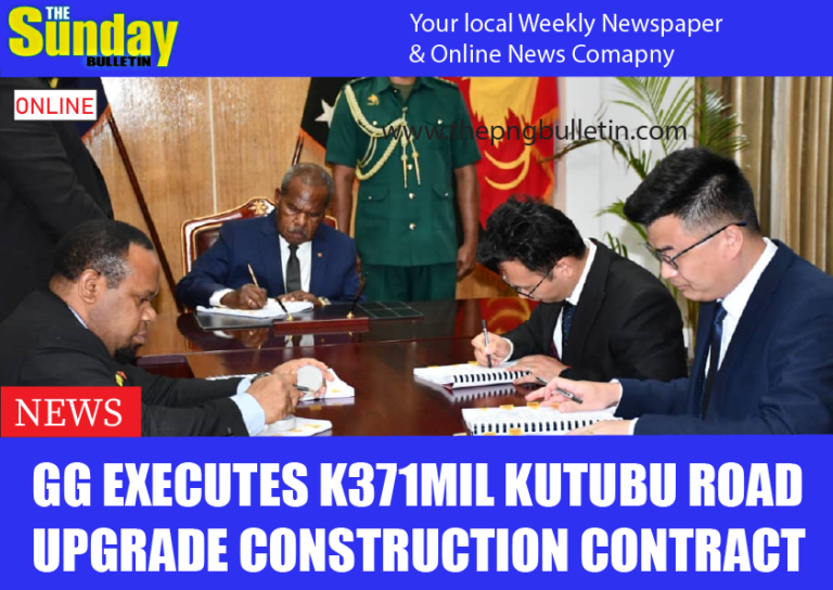 GG executes K371mil Kutubu Road Upgrade Construction Contract