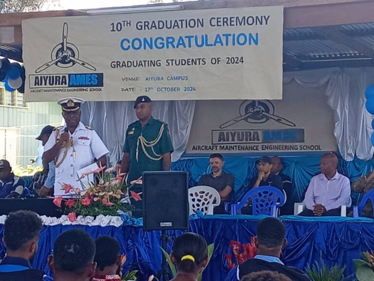 PNGDF Chief Commander attends AAMES graduation in Aiyura