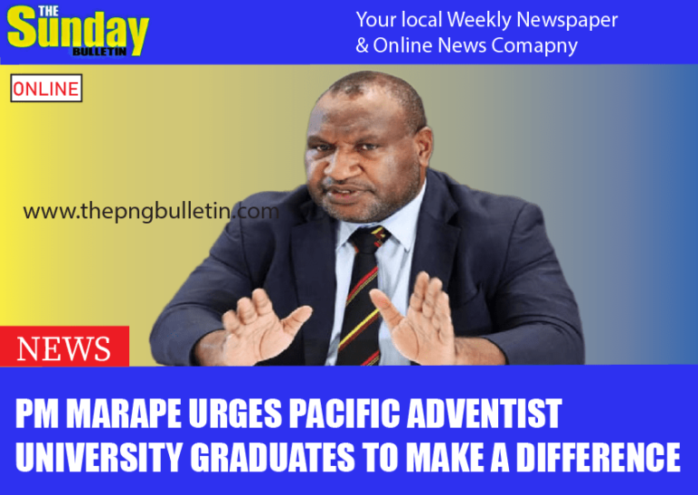 PM Marape Urges Pacific Adventist University Graduates to Make a Difference