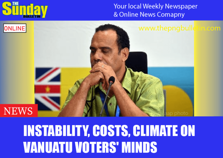 Instability, costs, climate on Vanuatu voters’ minds