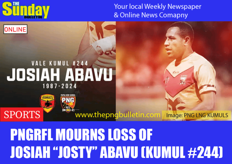 PNGRFL mourns loss of Josiah “Josty” Abavu (Kumul #244)