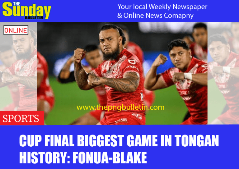 Cup final biggest game in Tongan history: Fonua-Blake