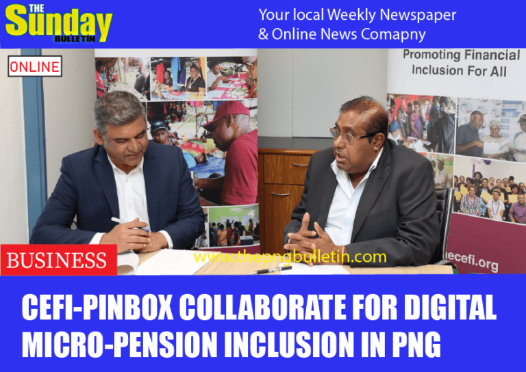 CEFI-PinBox collaborate for digital micro-pension inclusion in PNG