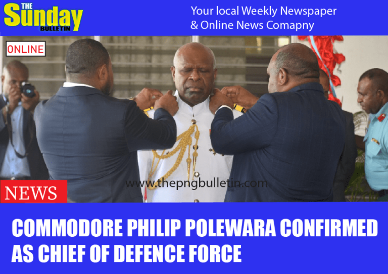 Commodore Philip Polewara confirmed as Chief of Defence Force