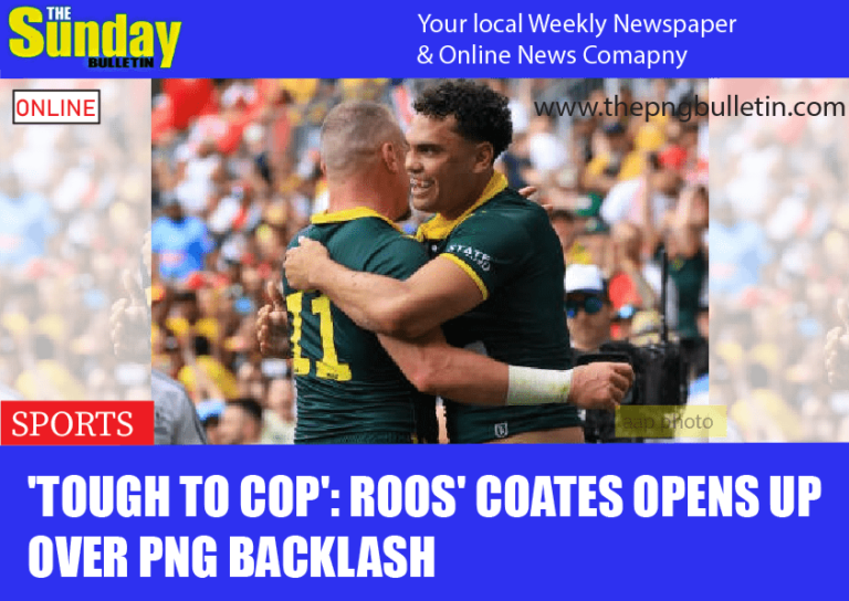 ‘Tough to cop’: Roos’ Coates opens up over PNG backlash