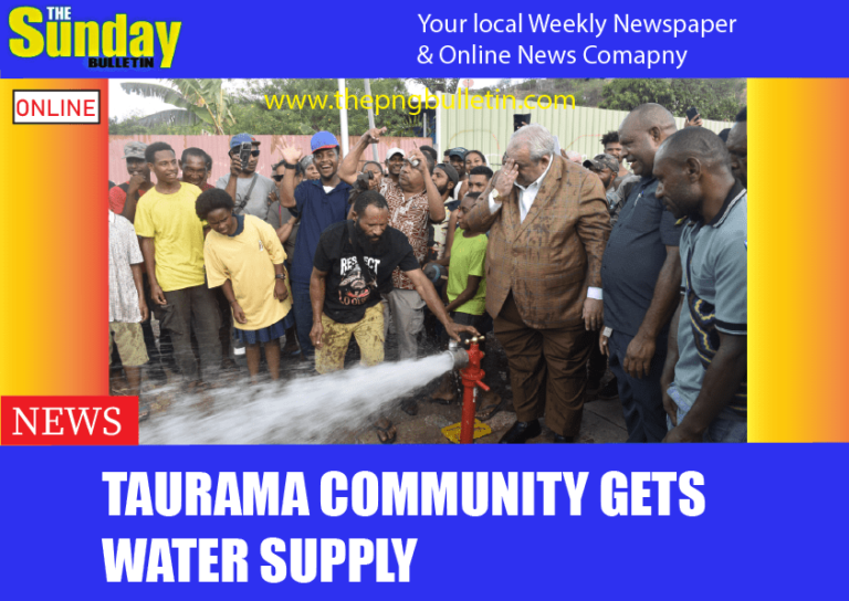 Taurama community gets water supply