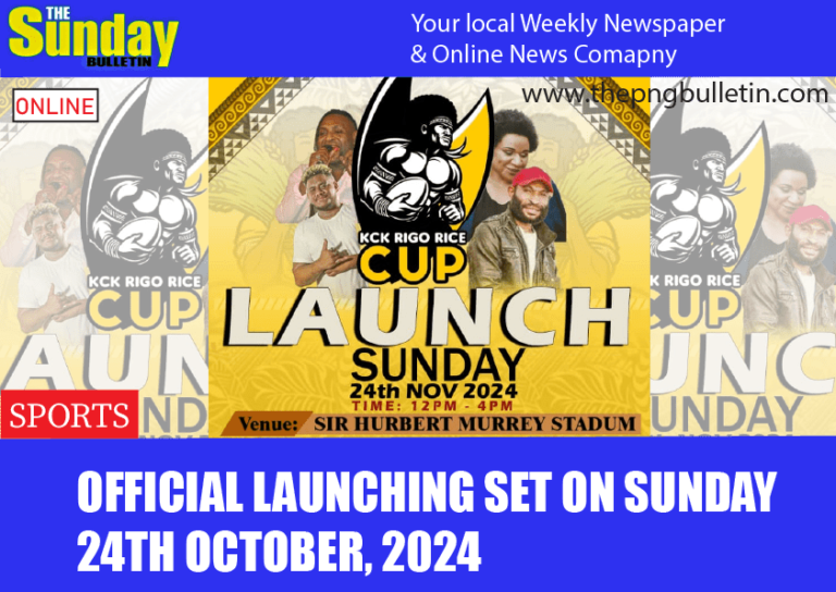 OFFICIAL LAUNCHING SET ON SUNDAY 24TH OCTOBER, 2024