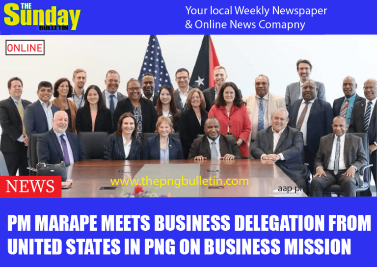 PM MARAPE MEETS BUSINESS DELEGATION FROM UNITED STATES IN PNG ON BUSINESS MISSION