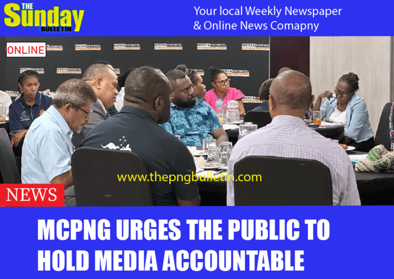 MCPNG urges the public to hold media accountable